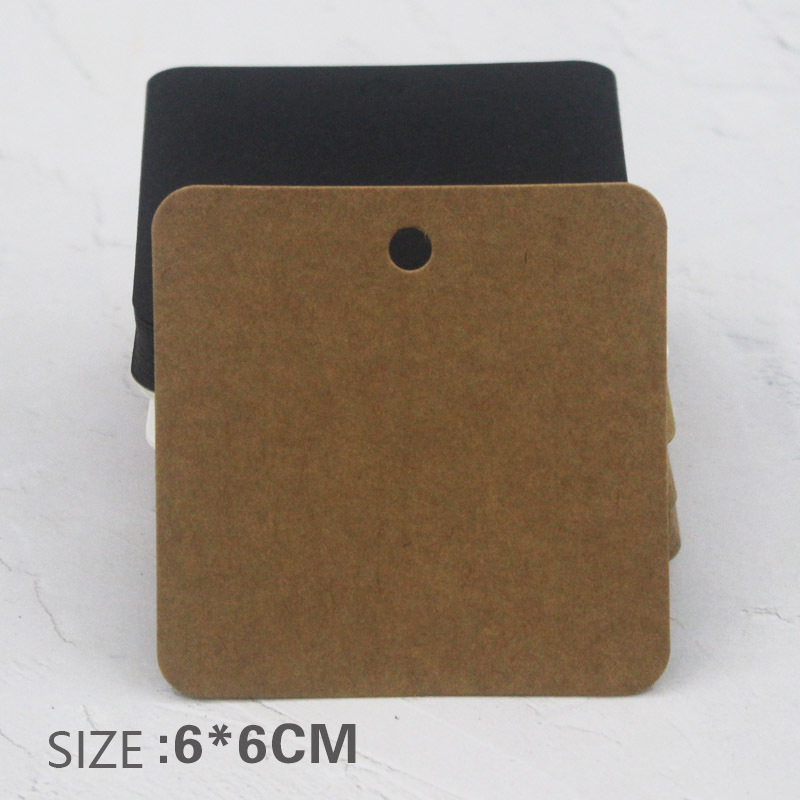 Kraft Soap Label - 6x6 см квадратные бирки из крафт-бумаги,